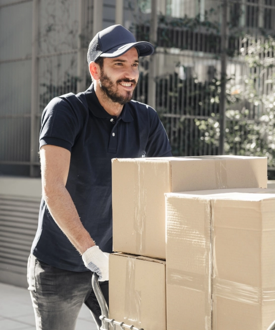 customer signing papers for mover